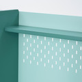 BERGLÄRKA Desk top and shelf, turquoise, 100x70 cm