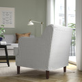 ROCKSJÖN Armchair, Klovsta grey/white