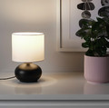 TVÄRFOT Table lamp, black, white