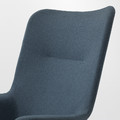 VEDBO High-back armchair, Gunnared blue