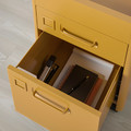 IDÅSEN Drawer unit with smart lock, golden-brown, 42x61 cm