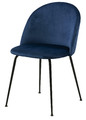 Upholstered Chair Louise, dark blue