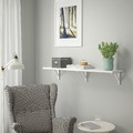 TRANHULT / SANDSHULT Wall shelf, white stained aspen, 120x30 cm