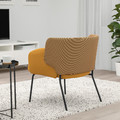 BINGSTA Armchair, Vissle dark yellow, Kabusa dark yellow