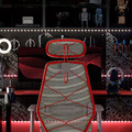 STYRSPEL Gaming chair, grey/red