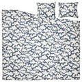 EKPURPURMAL Duvet cover and 2 pillowcases, white blue/cloud, 200x200/50x60 cm