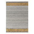 RYSSGRÄS Rug, flatwoven, grey-yellow/handmade, 170x240 cm