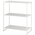 JOSTEIN Shelving unit, in/outdoor/metal white, 81x40x90 cm