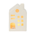 Christmas LED Decoration Ceramic House, white