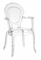 Chair Queen Arm, transparent