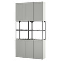 ENHET Storage combination, anthracite/grey frame, 120x32x225 cm