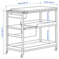 TROTTEN Trolley, white, 80x40 cm