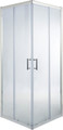 Cooke & Lewis Shower Enclosure Onega 90x90x190cm, chrome/transparent