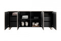 Cabinet Sonatia II 200 cm, with internal drawers, cashmere