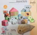 Joueco Wooden Discover Blocks The Wildies Family 12m+