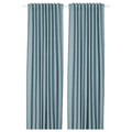 TIBAST Curtains, 1 pair, blue, 145x300 cm