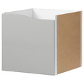 KALLAX Insert with door, grey, 33x33 cm