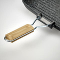 HUSKNUT Grill pan, non-stick coating, black, 36x26 cm