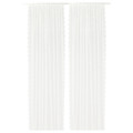 LILLYANA Sheer curtains, 1 pair, white, flower, 145x300 cm