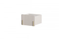 Wall-Mounted Bedside Table Malmi 45 cm, cashmere, crema bianca, gold