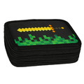 Pencil Case with 3 Zippers & School Accessories Pixel Game