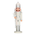 Nutcracker Christmas Decoration 28cm, white, crown