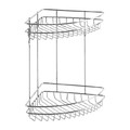 Shower Shelf Moon, 2 shelves, chrome