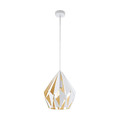 GoodHome Pendant Lamp Eradu 1-bulb E27, white