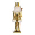 Nutcracker Christmas Decoration 38cm, hat, gold