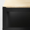 BROR Trolley, black, pine plywood, 85x55 cm