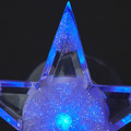 Christmas LED Decoration Star, with suction cup, multicolour, battery-operated