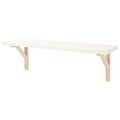 BERGSHULT / SANDSHULT Wall shelf, white, aspen, 80x20 cm