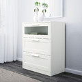 BRIMNES Bedroom furniture, set of 2, white, 180x200 cm