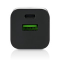 everActive Wall Charger EU Plug USB/USB-C QC3.0 30W, black