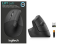 Logitech Optical Wireless Mouse Lift Graphite Left Handed 910-006474