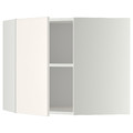 METOD Corner wall cabinet with shelves, white/Veddinge white, 68x60 cm