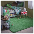 SKOGSDUVA Rug, high pile, green, 133x160 cm