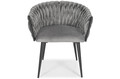 Glamour Braided Chair ROSA, grey