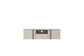 Wall-Mounted TV Cabinet Verica 150 cm, cashmere/gold handles