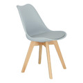 Dining Chair Norden Cross PP, grey