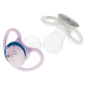 NUK Soother Pacifier Space Night 2pcs 18-36m, lilac/white