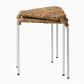 JUTEBODA Stool, natural/white