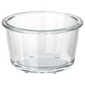 IKEA 365+ Food container, round, glass, 14 cm