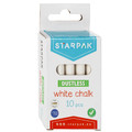 Starpak Dustless White Chalk 10pcs