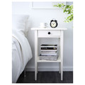 HEMNES Bedroom furniture, set of 4, white stain, 140x200 cm
