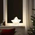 STRÅLA Table lamp, star-shaped/white, 25 cm