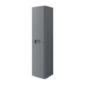 GoodHome Wall-mounted Bathroom High Cabinet Himalia 160 cm, grey