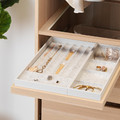 KOMPLEMENT Pull-out tray with insert, white stained oak effect, 50x58 cm