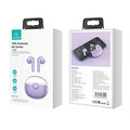 USAMS Bluetooth Headphones Earphones 5.1 TWS BU Series, violet