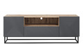 TV Cabinet Asha 167 cm, metal legs, artisan/rivier stone mat